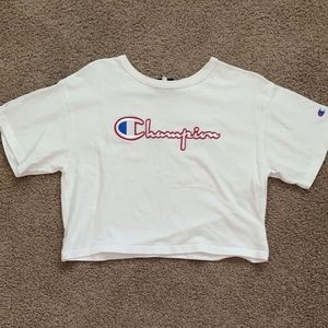 white champion short sleeve